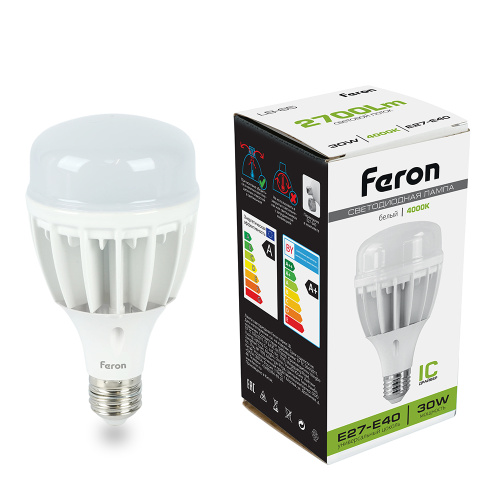 Лампа светодиодная Feron LB-65 E27-E40 30W 175-265V 4000K