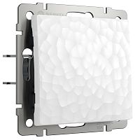 Выключатель одноклавишный проходной (Hammer белый) W1212001