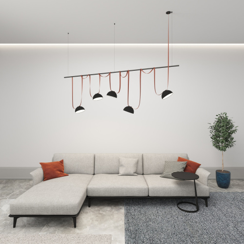 DK5660-BK Cветильник для трека-ремня Belty Smart, серия Flow со светодиодом, D220*H117мм, 48V DC, 24W, RA90, 120°, 3000-5700K, IP20, черный, алюминий фото 6 DK5660-BK Cветильник для трека-ремня Belty Smart, серия Flow со светодиодом, D220*H117мм, 48V DC, 24W, RA90, 120°, 3000-5700K, IP20, черный, алюминий фото 6