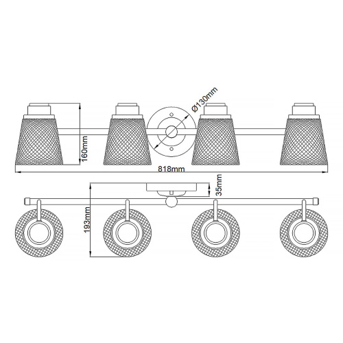 Бра для ванных комнат Quintiesse, Арт. QN-HUDSON4-BATH фото 5