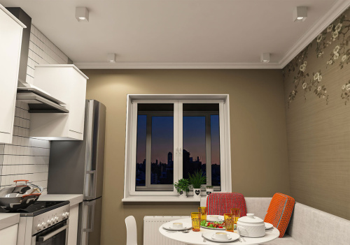 DK3080-WH Светильник накладной IP 20, 10 Вт, GU5.3, LED, белый/белый, пластик фото 2