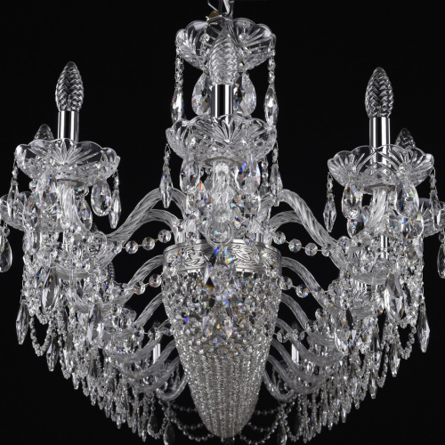 Люстра хрустальная 1453/18/195/1500 Ni Bohemia Ivele Crystal (Богемия Ивеле Кристалл) фото 4 Люстра хрустальная 1453/18/195/1500 Ni Bohemia Ivele Crystal (Богемия Ивеле Кристалл) фото 4