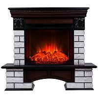 Электрокамин RealFlame Country Lux Rock AO античный дуб с очагом Evrika 25,5 LED
