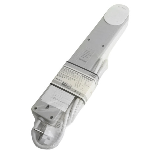 Сетевой фильтр 6-местный с/з STEKKER HM20-61-02 3x1мм2, 1,8 м, серия Optima, белый фото 8