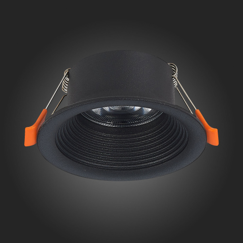 ST202.408.01 Св-к встр. Черный GU10 1*50W  D89xH40 220V Без ламп Встраиваемые светильники фото 8