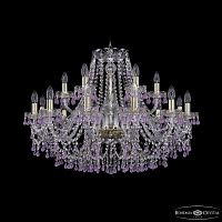 Люстра хрустальная 1410/12+6/300 G V7010 Bohemia Ivele Crystal (Богемия Ивеле Кристалл)