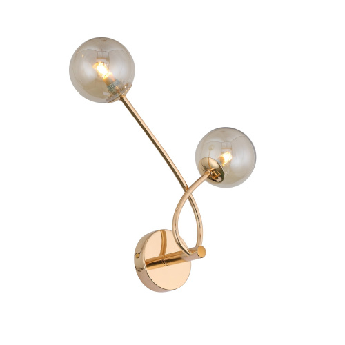 SL435.201.02 Бра ST-Luce Золотистый/Коньячный G9 2*3W PARLLAONE фото 4 SL435.201.02 Бра ST-Luce Золотистый/Коньячный G9 2*3W PARLLAONE фото 4