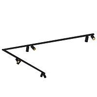 Накладной спот Nowodvorski Mono Corner 2x200 Black/Gold 7702
