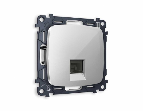 Комплект механизма компьютерной розетки AMBRELLA VOLT OMEGA Серебро глянец RJ-45(8P8C) CAT6 с шторкой QUANT (OP4120, VM188) MO412010 Комплект механизма компьютерной розетки AMBRELLA VOLT OMEGA Серебро глянец RJ-45(8P8C) CAT6 с шторкой QUANT (OP4120, VM188) MO412010