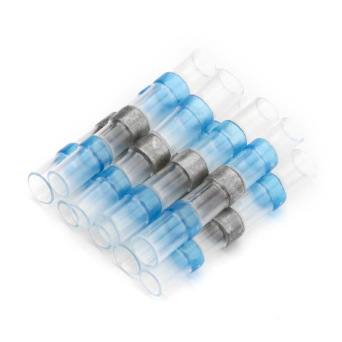 LD302-1525 ГСИ термоусаживаемая с припоем 1,5-2,5 мм2 27A,  прозрачный/голубой (DIY упак 10шт) фото 6