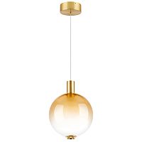 805403 Люстра COLORE LED 1х6W 320LM ЗОЛОТО/ЯНТАРНЫЙ 3000K