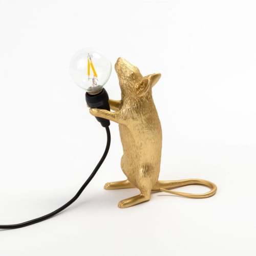 Настольная лампа Mouse Lamp Standing GOLD USB фото 3 Настольная лампа Mouse Lamp Standing GOLD USB фото 3