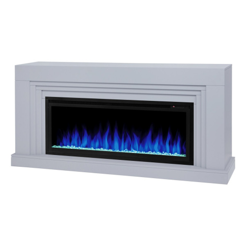 Каминокомплект STANLEY/НЕО Светло-серый с очагом Электроочаг SAPHIR/САПФИР 42 фото 6