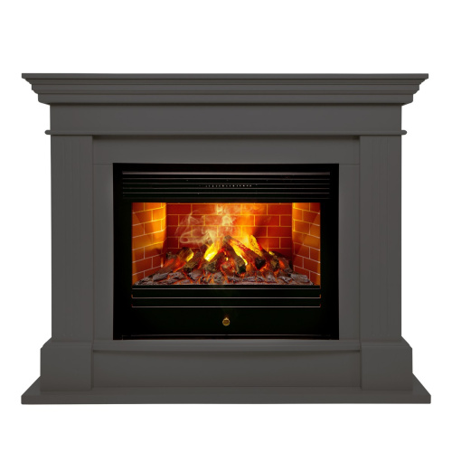 Электрокамин RealFlame Ontario 26 GR графит с очагом 3D Novara 26 фото 2 Электрокамин RealFlame Ontario 26 GR графит с очагом 3D Novara 26 фото 2
