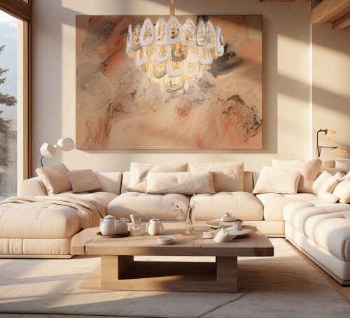 Люстра подвесная Finezza FL1092-13P фото 5 Люстра подвесная Finezza FL1092-13P фото 5