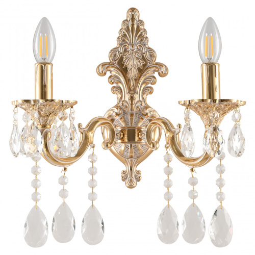 Бра с хрустальными подвесками AL7801B14/2/175 A GW Bohemia Ivele Crystal (Богемия Ивеле Кристалл)