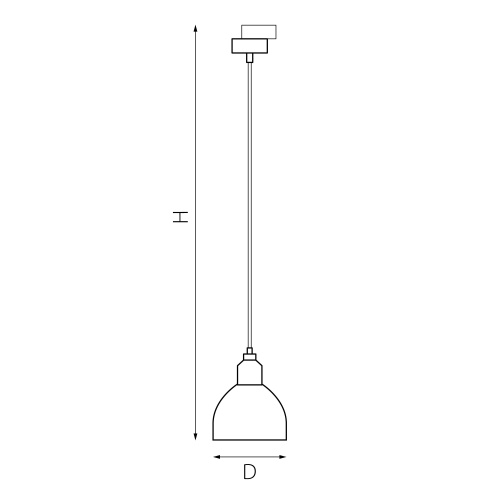 L1T865017 Люстра LOFT 1х40W E14 (865017+592007) фото 2