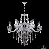 Люстра с хрустальными подвесками AL78118/16/285 B WMN Bohemia Ivele Crystal (Богемия Ивеле Кристалл)