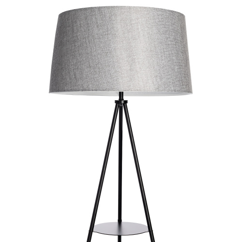 Citilux Рейнер CL806022 Торшер чёрный со столиком и серым абажуром фото 5 Citilux Рейнер CL806022 Торшер чёрный со столиком и серым абажуром фото 5