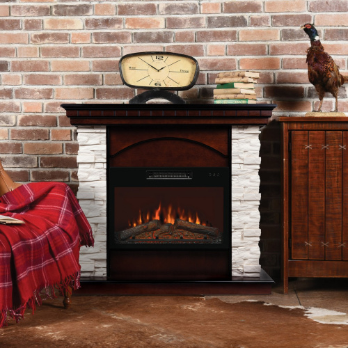 Каминокомплект ELFORD/РАЛЬФ Античный дуб с очагом Электроочаг KENDAL/КЕНДАЛ 24 фото 7