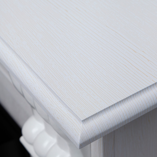 Электрокамин RealFlame Ottawa WT белое золото с очагом Fobos Lux Black фото 3