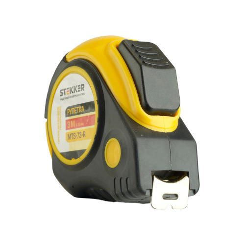 Рулетка, 3 м х 16 мм, прорезиненное покрытие, II класс точности, автостоп MTS-73-R фото 10