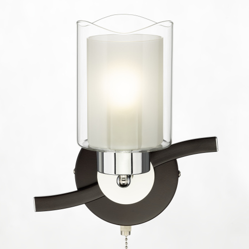 Citilux Фортуна CL156312 Бра с выключателем Венге Хром фото 2 Citilux Фортуна CL156312 Бра с выключателем Венге Хром фото 2