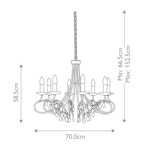 Люстра Elstead Lighting CRT8-SILVER-GOLD фото 7 Люстра Elstead Lighting CRT8-SILVER-GOLD фото 7