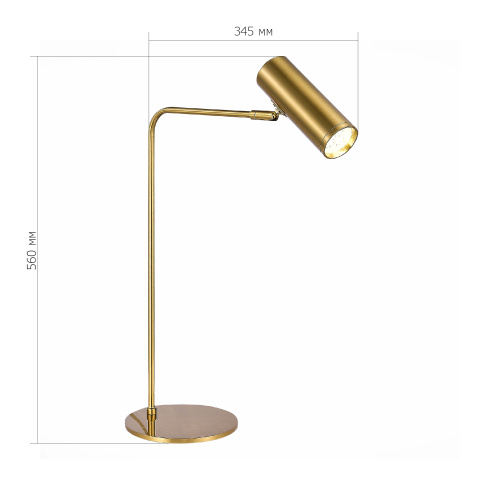 SL1006.204.01 Прикроватная лампа ST-Luce Латунь/Латунь LED 1*3W 3000K ARPER фото 2