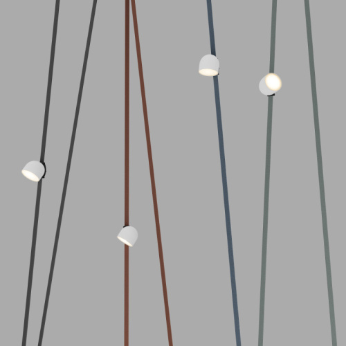 DK5543-WH+BK Поворотный светильник для трека-ремня Belty, серия Spot, со светодиодом, D100*H107мм, 48V DC, 12W, RA90, 120°, 3000K, IP20, белый с черным, алюминий фото 5