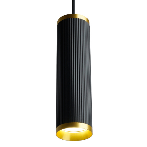 Светильник потолочный Feron ML1908 Barrel GATSBY levitation на подвесе MR16 35W, 230V, чёрный, античное золото 55*200 фото 3