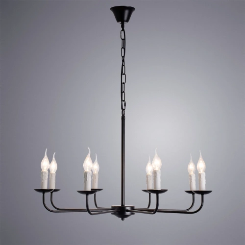 Подвесная люстра Arte Lamp GRAFF A1857LM-8BK фото 2 Подвесная люстра Arte Lamp GRAFF A1857LM-8BK фото 2