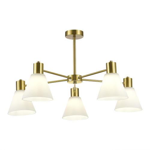 SLE1561-302-05 Светильник потолочный Латунь/Белый E27 5*60W ARKI фото 4 SLE1561-302-05 Светильник потолочный Латунь/Белый E27 5*60W ARKI фото 4