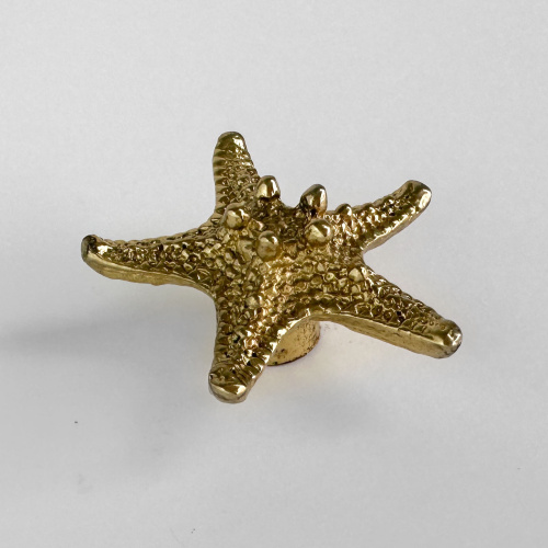 Ручка-кнопка MOS006 brass фото 2