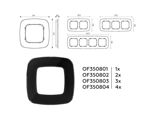 Рамка AMBRELLA VOLT OF350802 фото 3