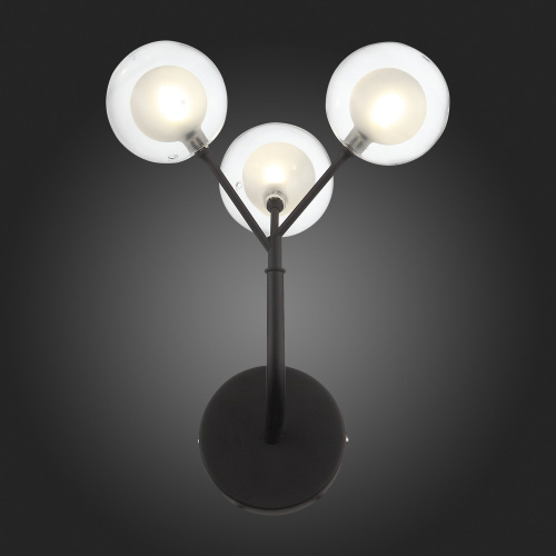 SL376.401.03 Бра ST-Luce Черный/Прозрачный, Белый G4 LED 3*2W - DEMELE фото 2 SL376.401.03 Бра ST-Luce Черный/Прозрачный, Белый G4 LED 3*2W - DEMELE фото 2