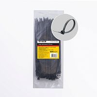 Хомут нейлоновый STEKKER NYCT47-300 4,7х300 мм, d пучка max 82 мм, нагрузка 22кг, черный, упаковка 100 шт