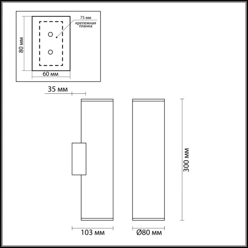 3833/2WB HIGHTECH ODL20 445 золотистый/металл Настенный светильник E27, LED max 7W 220V DARIO фото 3