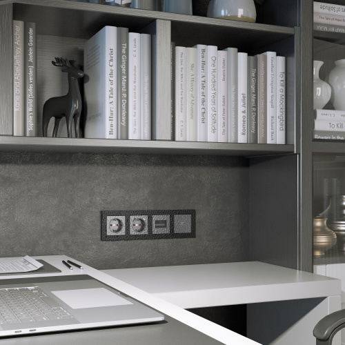 Рамка из поликарбоната на 4 поста Hammer черный W0042408 фото 3