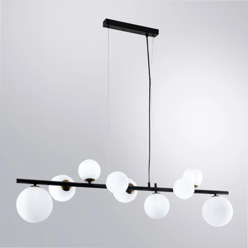 Подвесная люстра Arte Lamp GEMINI A2243SP-9BK фото 2