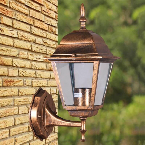 Уличный настенный светильник Reluce 08242-0.2-001W BKG фото 2