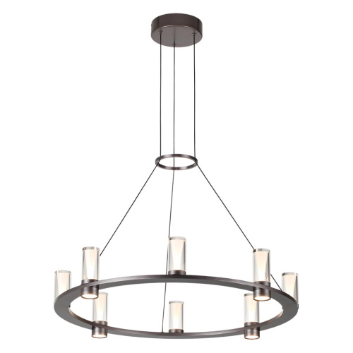 7143/55L HIGHTECH ODL26 513 Подвесной светильник темный никель/акрилл/металл IP20 LED 45W 4260Лм 3000K 180° 220V DEFANCE фото 3