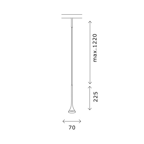 ST688.436.05 Магнитный трековый светильник Черный LED 1*5W 3000K Lm Ra>90  IP20 D70xH225 24V SUPER5 фото 2