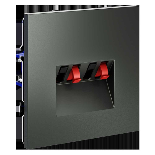 Розетка акустическая встраиваемая Voltum S70 4-местная, (титан) VLS060306 Розетка акустическая встраиваемая Voltum S70 4-местная, (титан) VLS060306