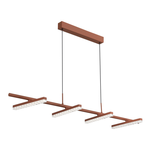 SL1018.603.04 Светильник подвесной ST-Luce терракотовый/прозрачный LED 1*32W 4000K EUCLIDICS фото 6