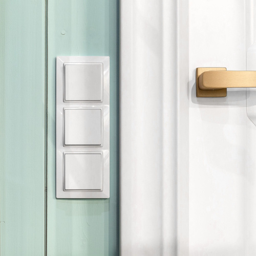 Выключатель одноклавишный (белый) W1110001 фото 2