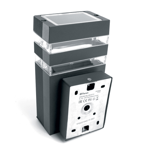 Светильник садово-парковый Feron DH0806, на стену вверх,  E27 230V, черный фото 7