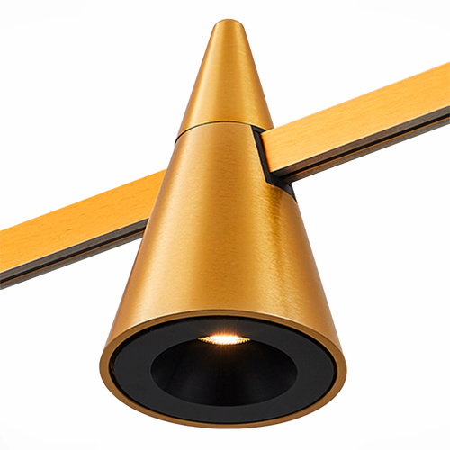 ST813.206.05 Магнитный трековый светильник FARM Золотистый LED 1*5W 3000K 272Lm Ra90 60 IP20 D70xH11 FARM фото 5