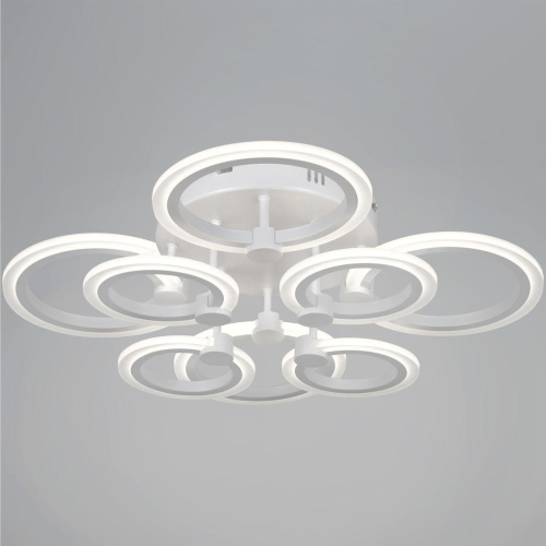 Потолочная светодиодная люстра Reluce 09502-0.3-4+4 WH Потолочная светодиодная люстра Reluce 09502-0.3-4+4 WH