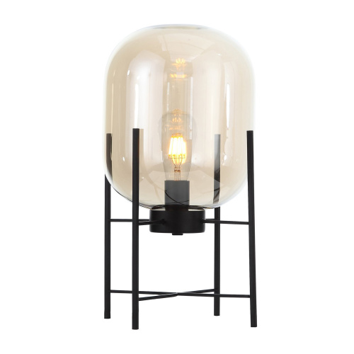 SL1050.505.01 Прикроватная лампа ST-Luce Черный/Коньячный E27 1*40W (из 2-х коробок) BURASCA фото 4